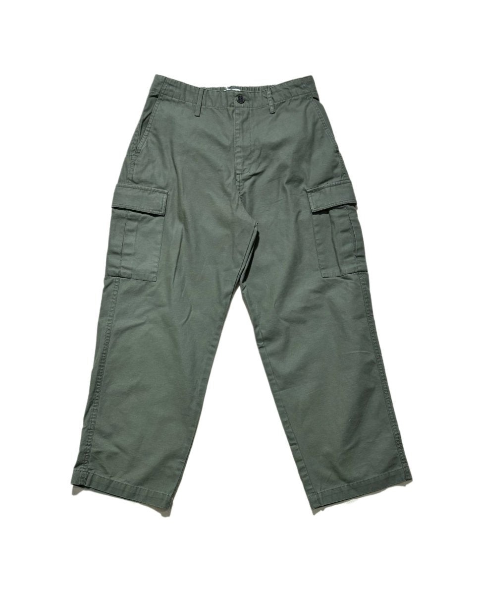 Dishaa Olive Twill Cargo Pants – 100% Cotton Utility Trousers - Newnaa