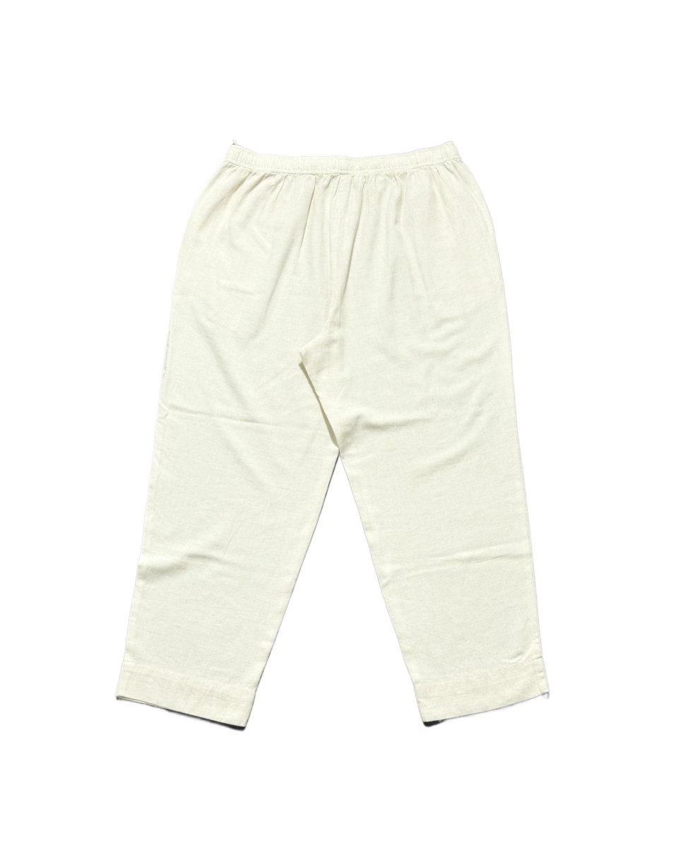 Eka Women’s Cotton - Linen Natural Tapered Pants – Lightweight Neutral Everyday Bottoms - Newnaa