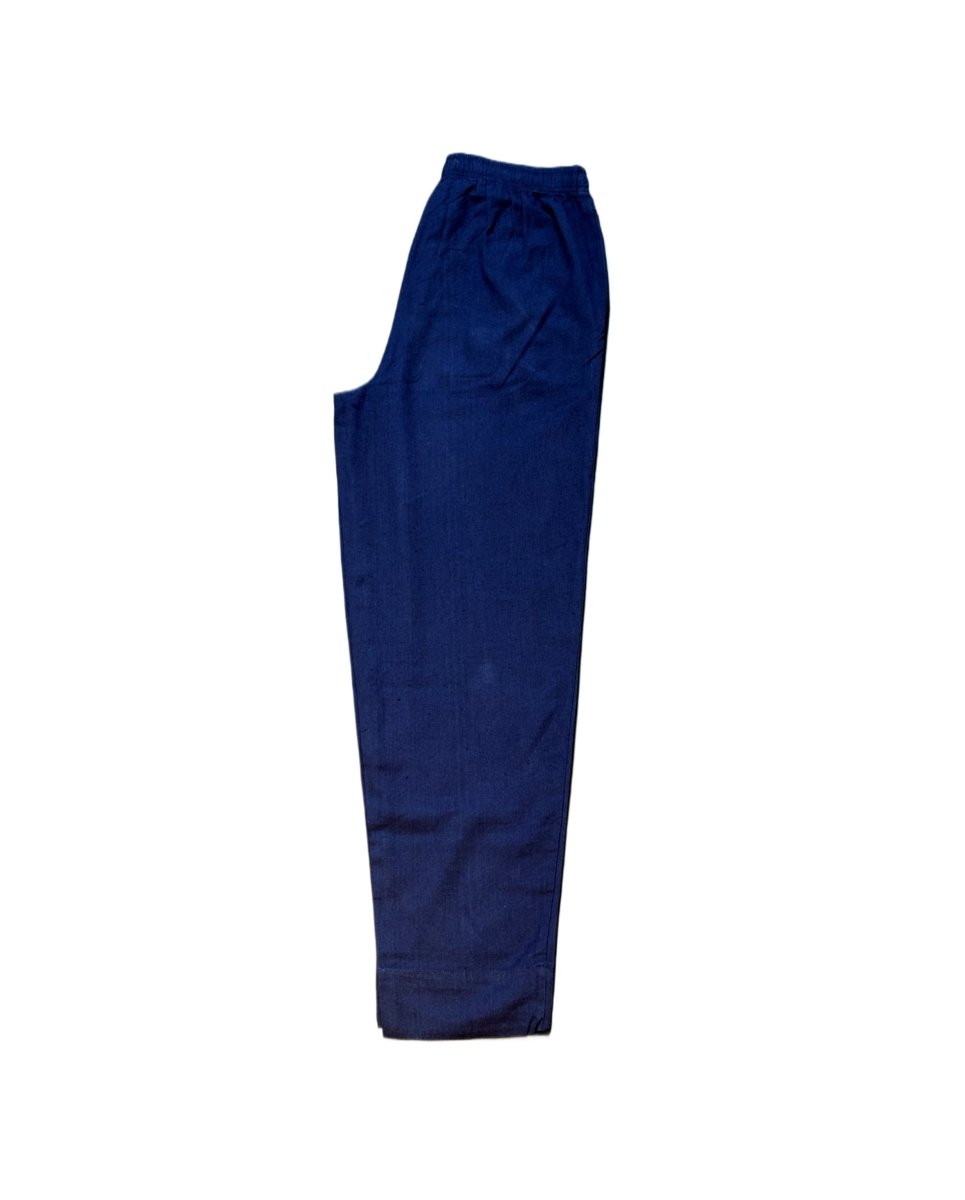 Eka Women’s Cotton - Linen Navy Tapered Pants – Classic Comfortable Everyday Wear - Newnaa